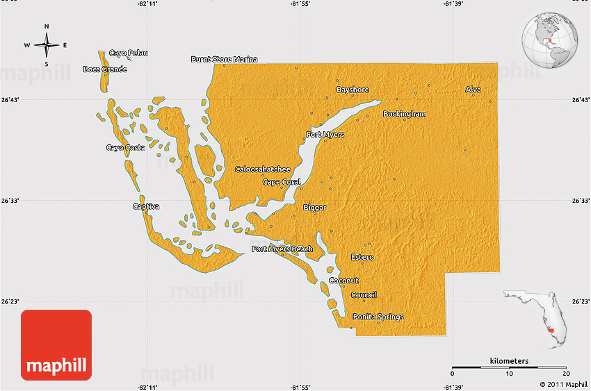 Political Map Of Lee County Cropped Outside