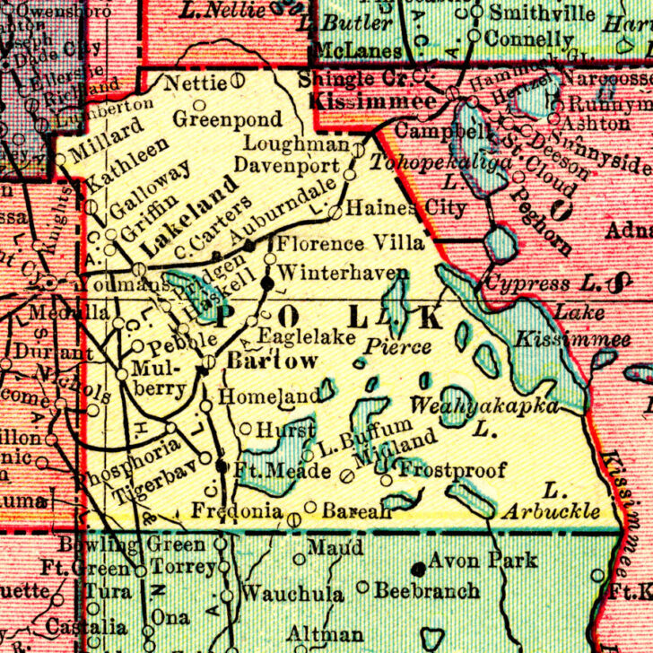 Map Of Polk County Florida