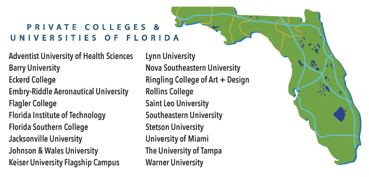 Map Of Florida Colleges  Maps Of Florida