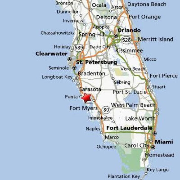 Map Of Punta Gorda Florida