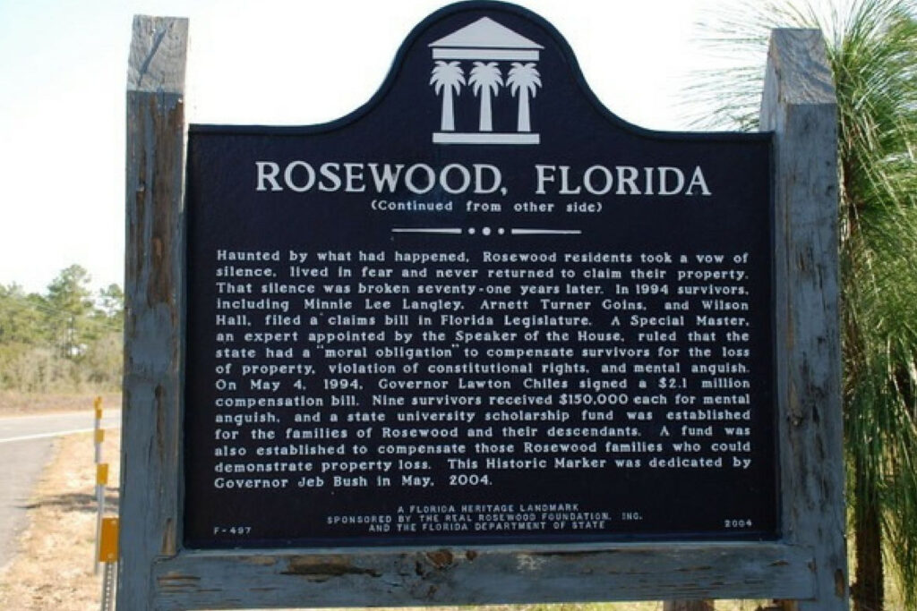Rosewood Florida Massacre Of 1923 Maps Of Florida