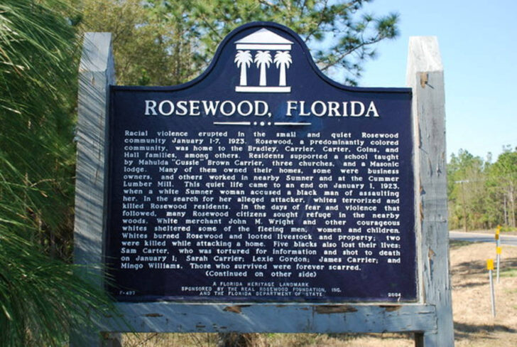 Map Of Rosewood Florida