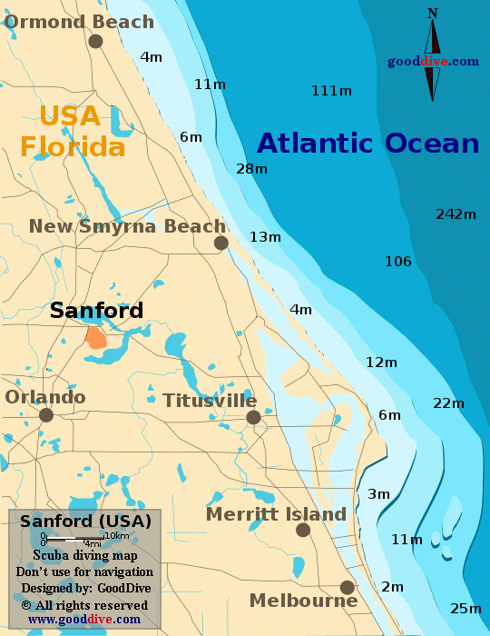 Map Of Sanford Florida | Maps Of Florida