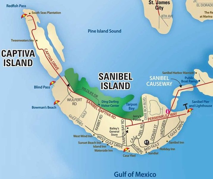 Map Of Sanibel Island Florida