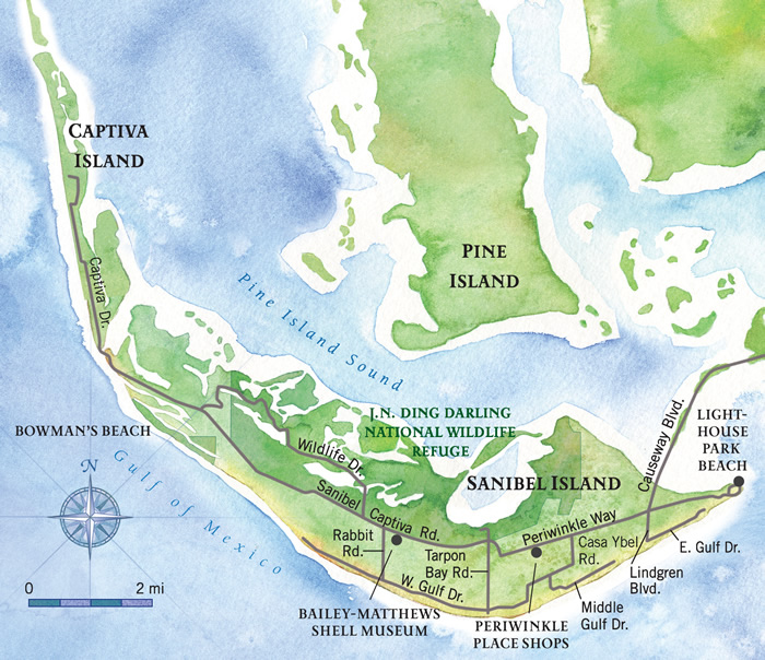 Sanibel Island Map Guide To Sanibel Island Vacations