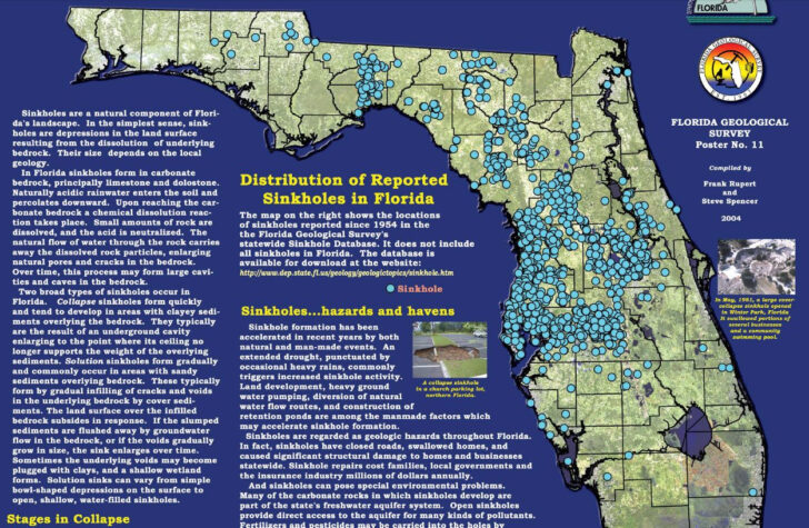 Sinkhole Map Hernando County Florida Printable Maps Maps Of Florida