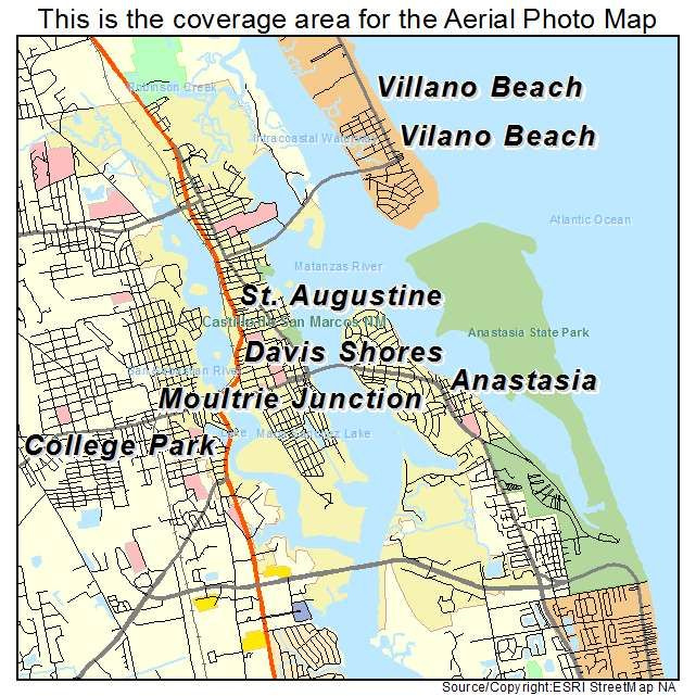 Map Of St. Augustine Florida