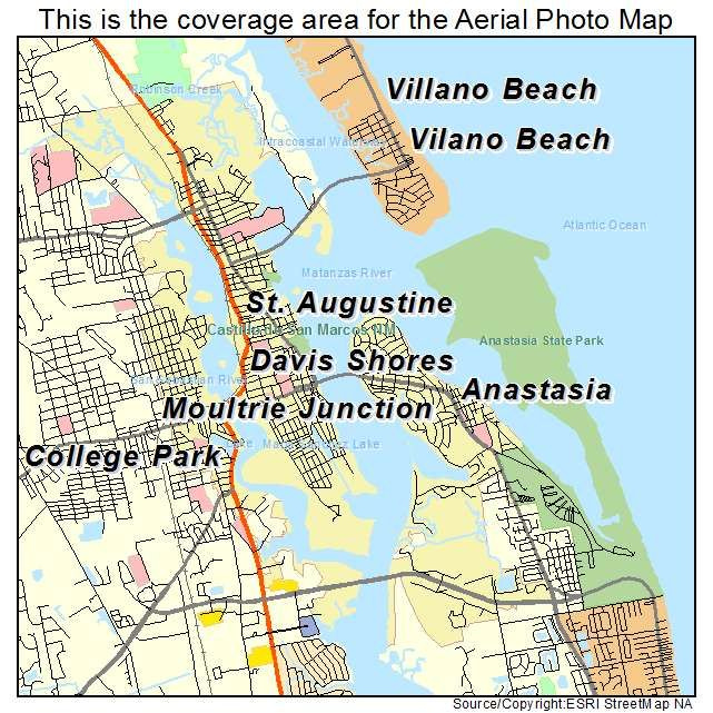 St Augustine Florida Tourist Map Tourism Company And Tourism 