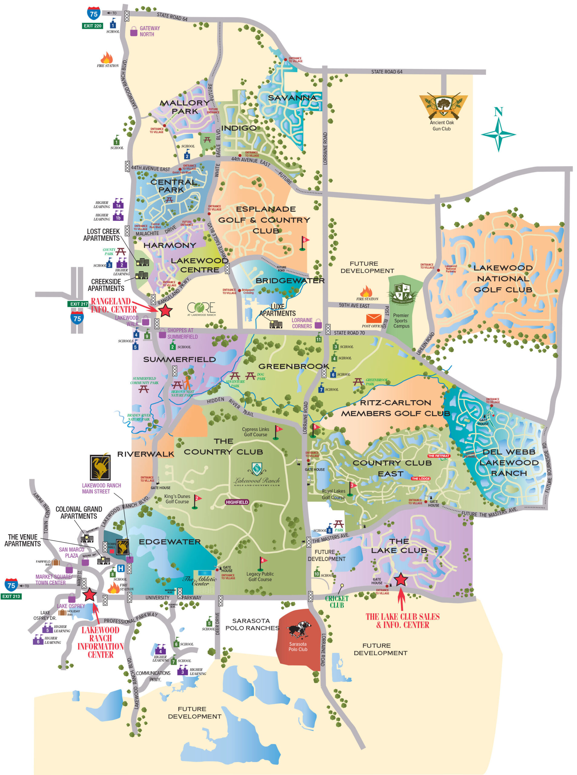 Street Map Lakewood Ranch Www topsimages Lakewood Ranch Map Florida 