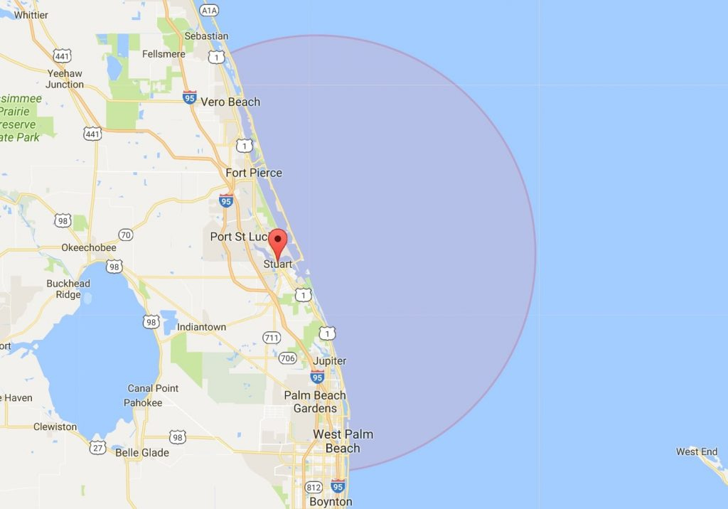 Stuart Fl Fishing With Reel Busy Charters Map Showing Stuart Florida 