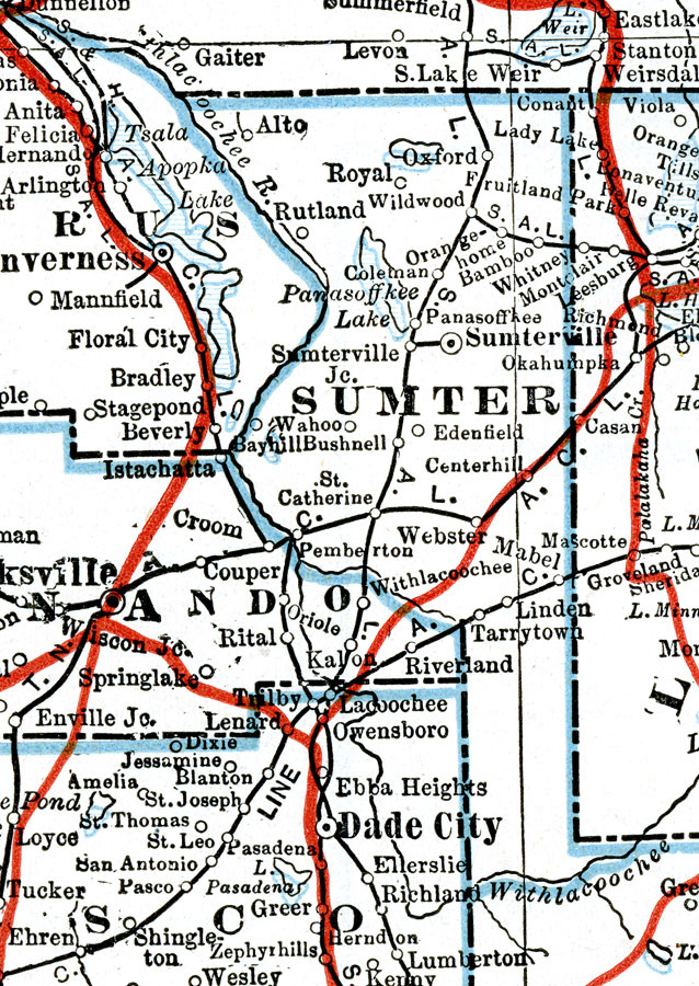 Map Of Sumter County Florida | Maps Of Florida