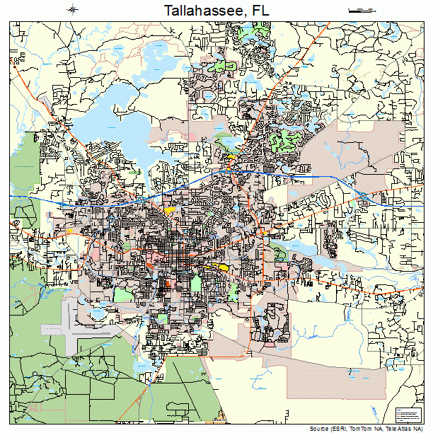 Tallahassee Florida Street Map 1270600