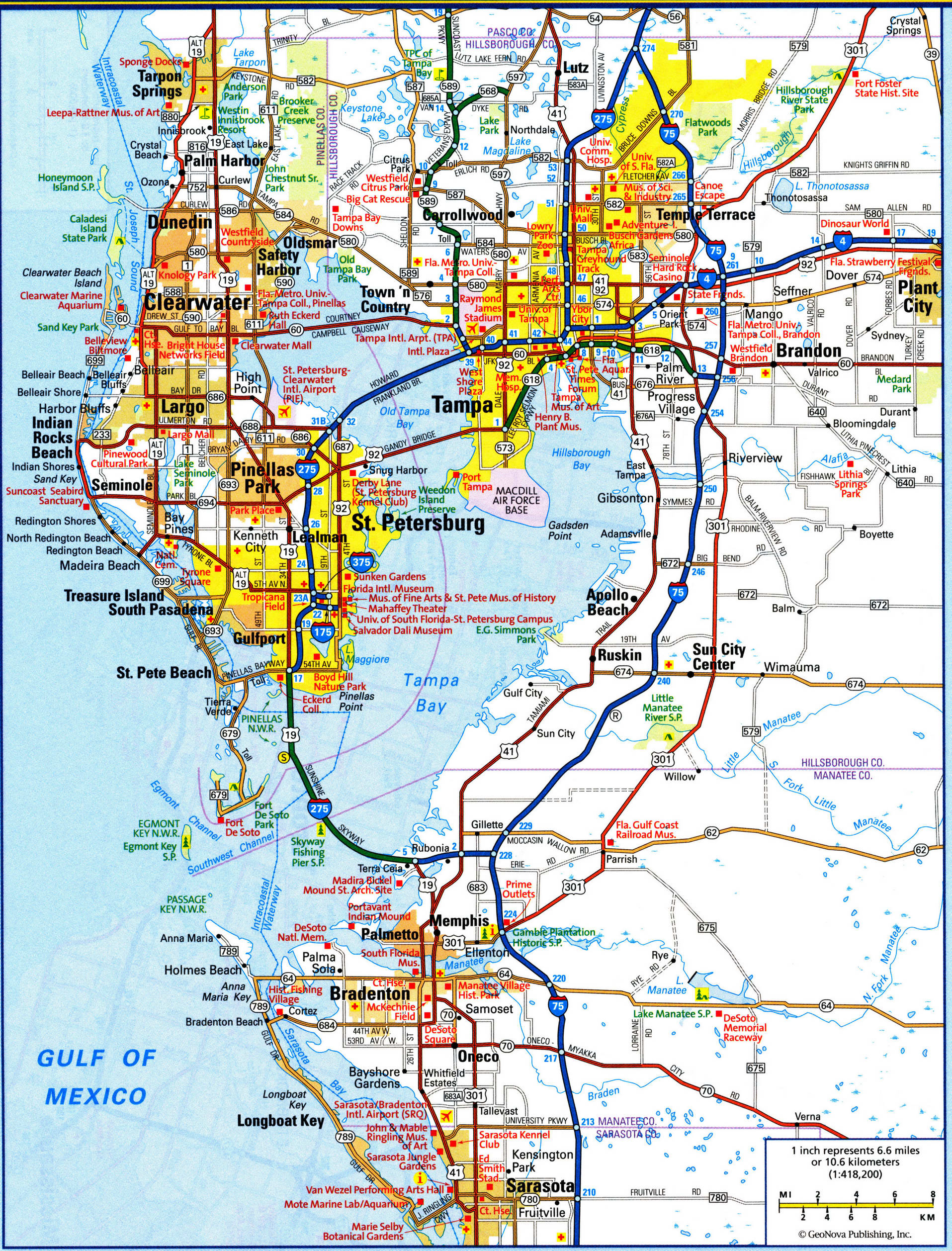 Tampa FL City Map Free Printable Detailed Map Of Tampa City Florida