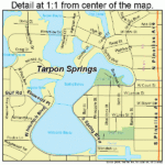 Tarpon Springs Florida Street Map 1271150