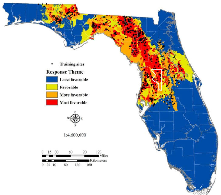 Map Of Florida Sinkholes