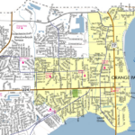 Town Limits Map Town Of Orange Park Florida Orange Groves Map