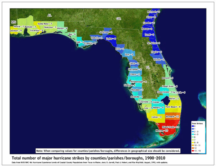 Florida Hurricane Map