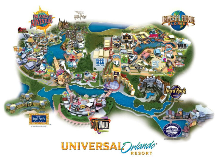 Map Of Universal Florida