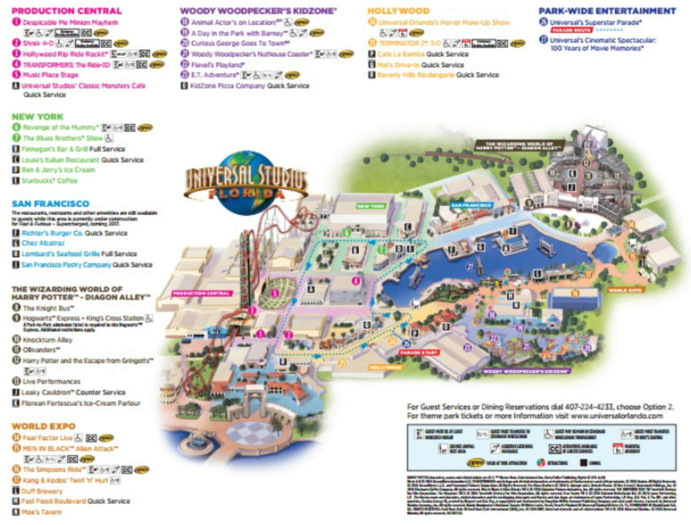 Universal Studios Florida Citywalk Map Printable Maps