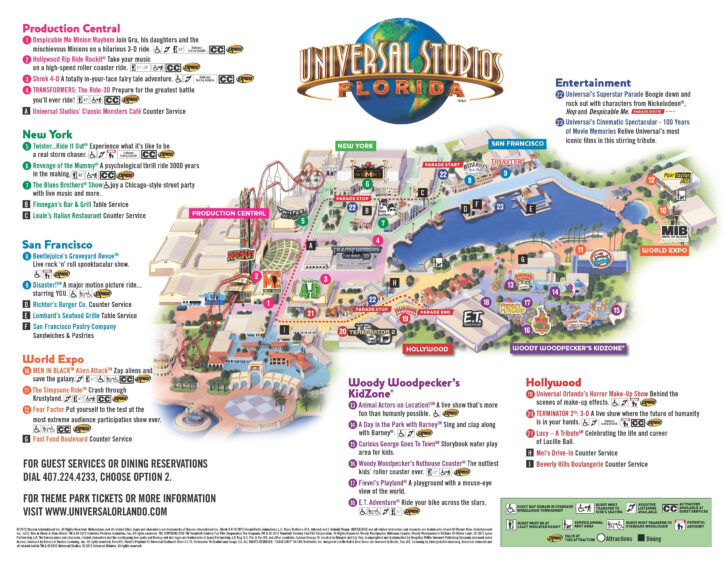 Map Of Universal Studios Florida