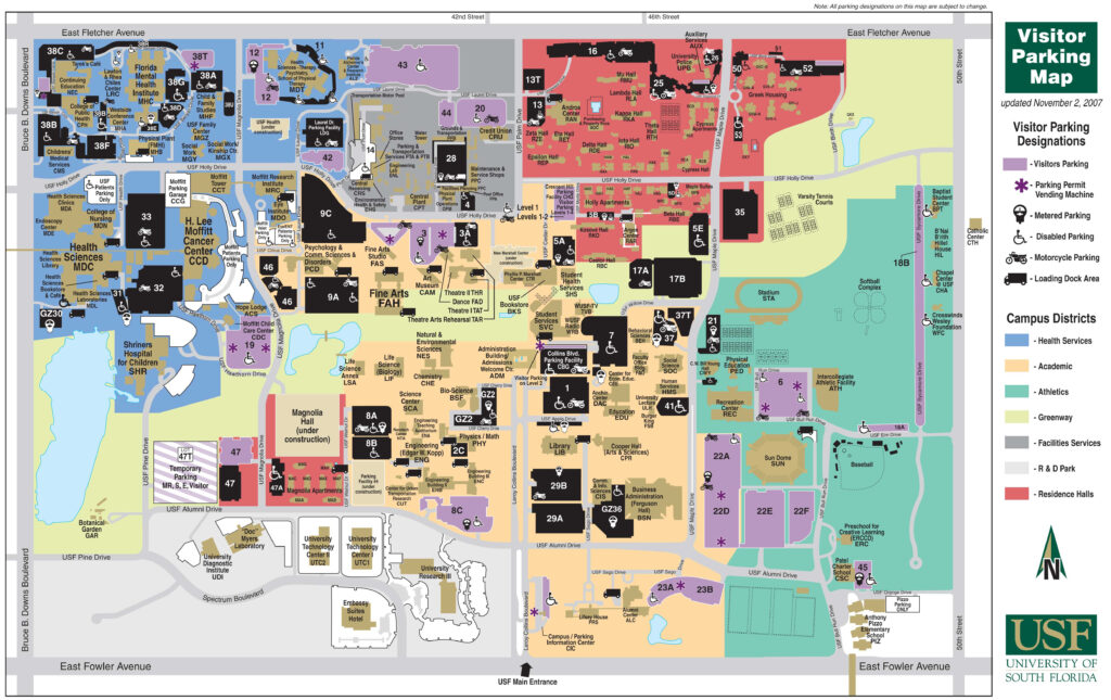 University Of Tampa Campus Map | Maps Of Florida