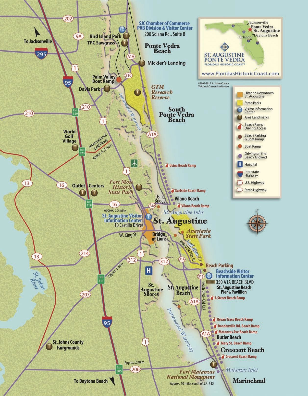 View St Augustine Maps To Familiarize Yourself With St Augustine 