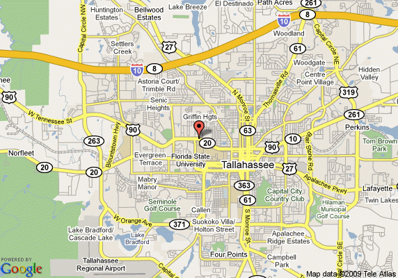 Where Is Tallahassee Tallahassee Map Map Of Tallahassee 