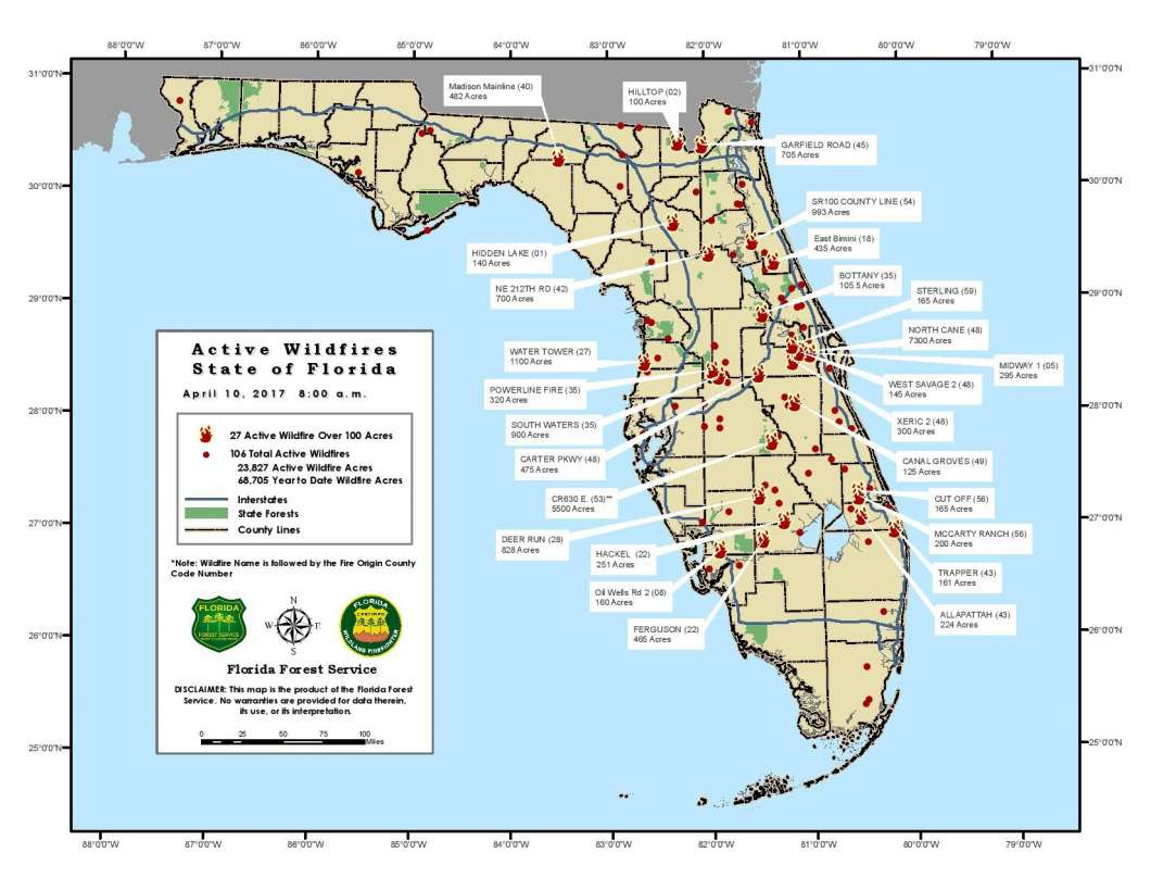 Wildfires Continue To Burn Across Central Florida Central Florida 