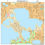 Windermere Florida Street Map 1278050