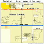 Winter Garden Florida Street Map 1278250