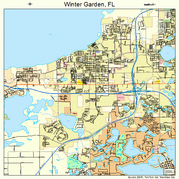 Winter Garden Florida Street Map 1278250