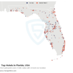 10 Largest Hotels In Florida In 2025 Based On Locations | Scrapehero Throughout Map Of Hilton Hotels In Florida