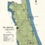 1914 Map Of Saint Johns County Florida   Etsy With Map Of St Johns Florida
