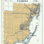 1926 Map Of Dade County Florida   Etsy Throughout Map Of Dade County Florida