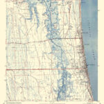 1949 Topo Map Of Jacksonville Beach Florida | Ebay Intended For Topographic Map Of Jacksonville Florida