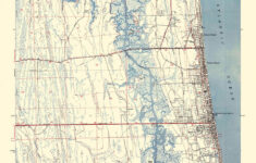 1949 Topo Map Of Jacksonville Beach Florida | Ebay intended for Topographic Map of Jacksonville Florida