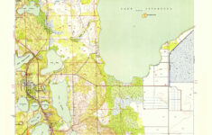 1952 Topo Map Of Lake Placid Florida in Map Of Florida Lake Placid