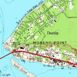 1972 Map Of Destin Florida Regarding Show Map Of Destin Florida