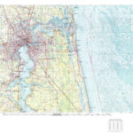 1980 Topo Map Of Jacksonville Florida   Etsy For Topographic Map Of Jacksonville Florida