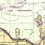 1996 Seekarte Karte Des Lake Okeechobee Florida Within Fishing Map Of Lake Okeechobee Florida