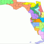 2000 Redistricting Throughout Map Of Florida Congressional Districts
