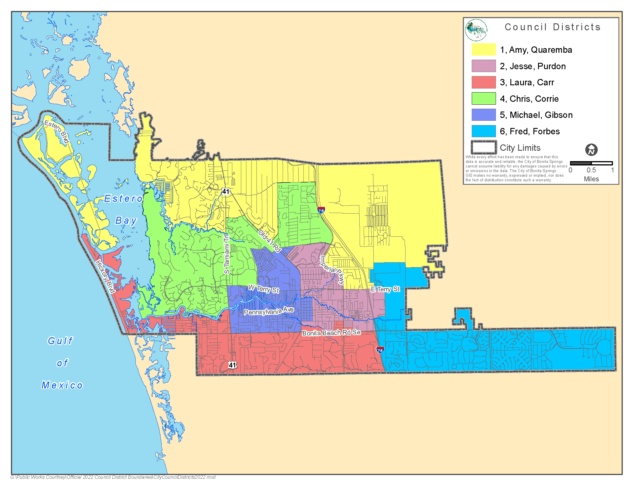 2022 Redistricting - City Of Bonita Springs throughout Map Of Florida With Bonita Springs