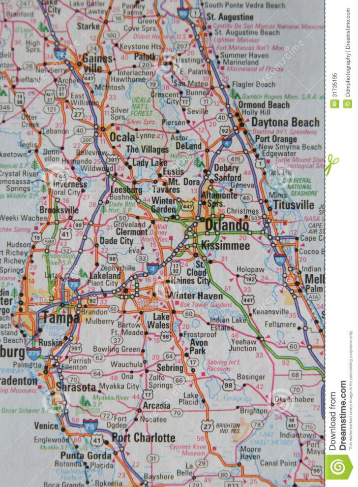 Map of Central Florida Towns