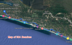 30A Beaches: A Coastal Paradise Unveiled – 5Tides Llc inside Map of 30a Florida Beaches