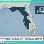 33 Florida Counties Under A State Of Emergency As Idalia Approaches With Florida Counties State Of Emergency Map