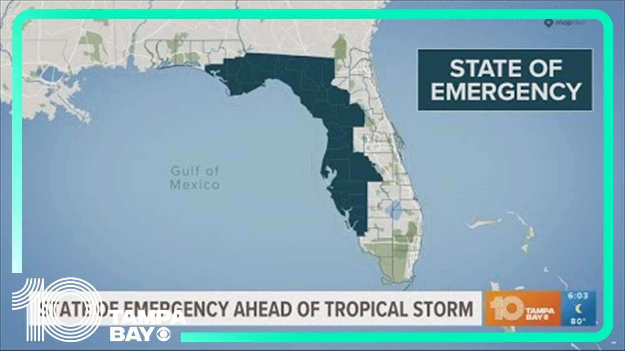 33 Florida Counties Under A State Of Emergency As Idalia Approaches with Florida Counties State of Emergency Map