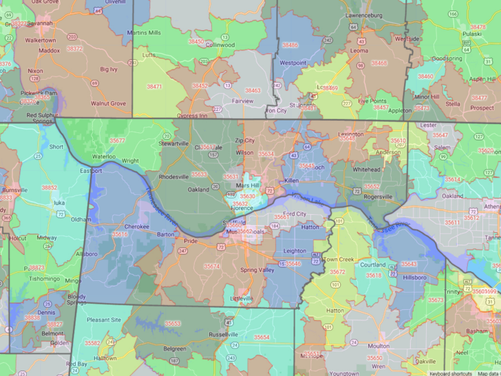 Zip Code Map of Bradenton Florida