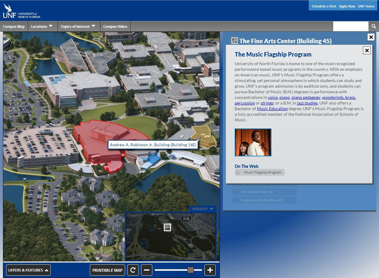 8 University Of North Florida Interactive Map Ideas To Save Today intended for University of North Florida Campus Map