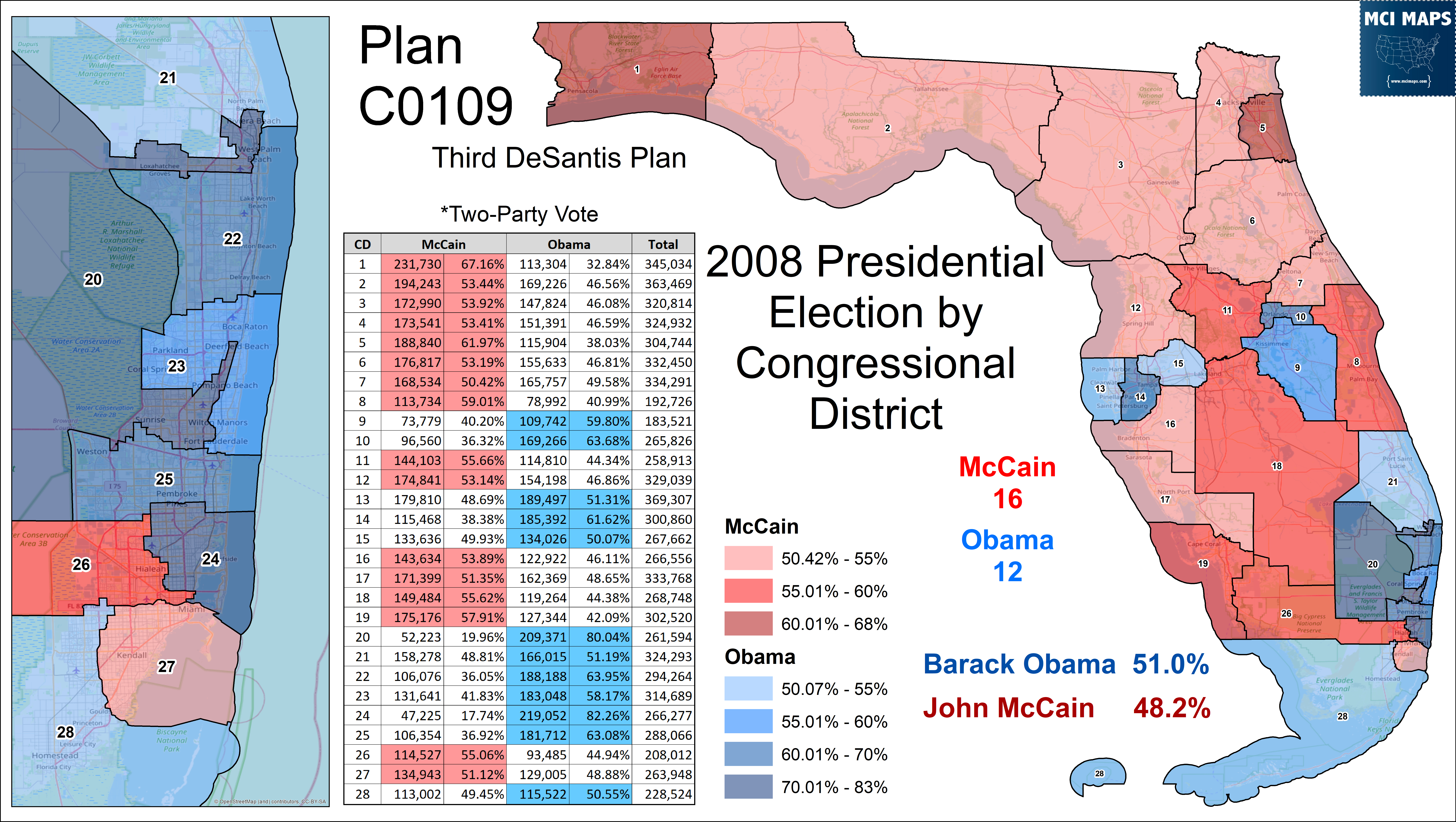 A Detailed Look At Florida&amp;#039;S New Congressional Districts - Mci inside Map of Congressional Districts in Florida
