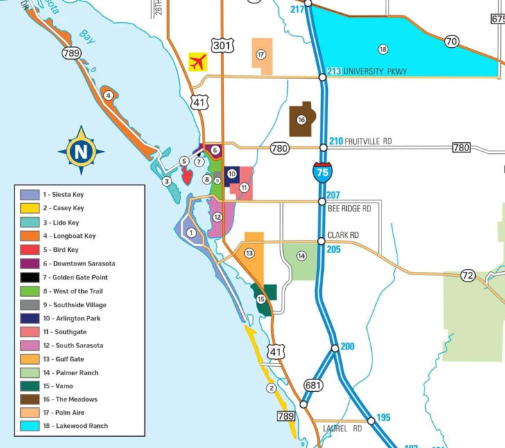 Map of Florida Where is Sarasota